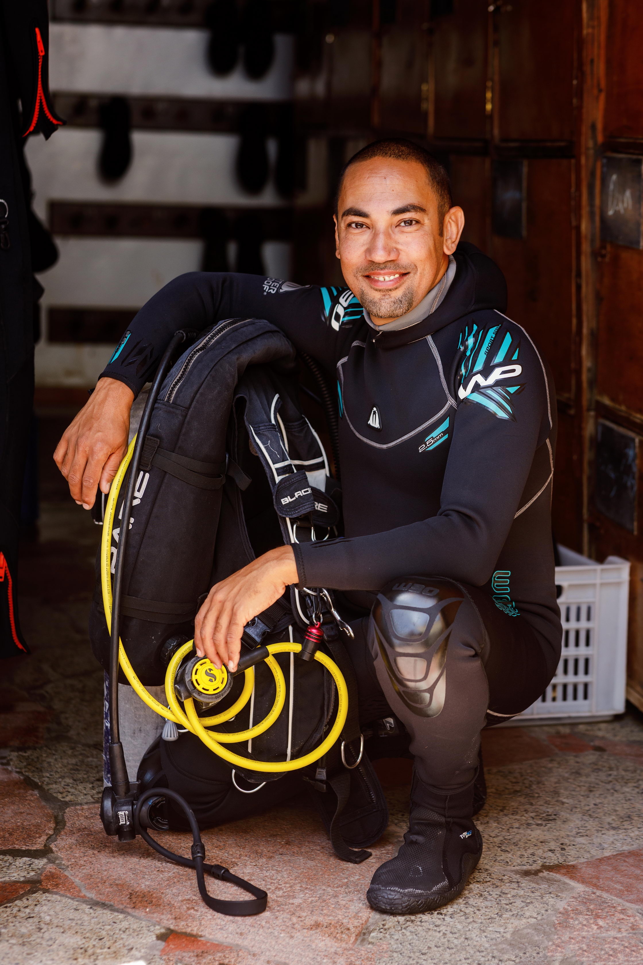 Hany Potter in scuba gear